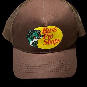 Bass Pro Shops Brown Hat with Yellow Logo